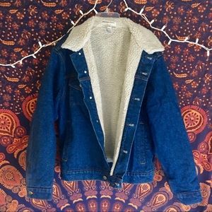 American Apparel Denim Sherpa Jacket (unisex)